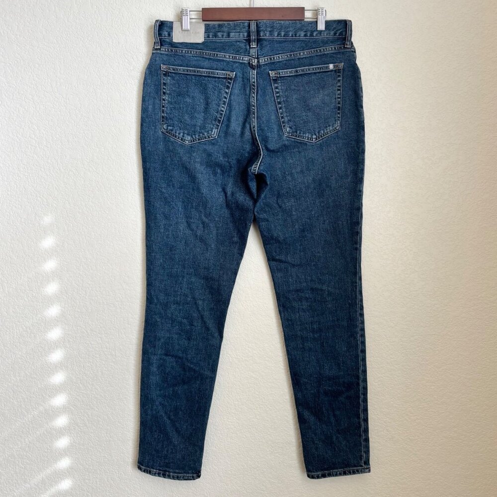 Everlane Slim Fit Jeans Men’s 33x32 Dark Wash Organic Cotton Denim - Picture 7 of 11